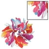 Pack of 12 Hawaiian Luau Rainbow Color Tropical Beach Floral Lei Wristlet/Anklets 10"