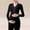 Black, variant on BRGZLK Women's Maternity Nursing Tops Solid Color V Neck Long Sleeve Base Layer Pregnancy Cotton Breastfeeding Tee Shirt with Padded Bra Red L