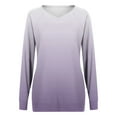 thumbnail image 4 of Womens Tunic Tops to Wear with Leggings Long Sleeve V Neck Thumb Hole Shirts Loose Tshirts Fall Clothes with Pockets, 4 of 4