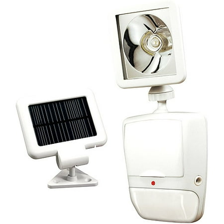 Heath Zenith 180 Degree Solar Powered Motion Security Light, White