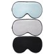 thumbnail image 1 of 3pcs Sleep Eye Mask Sombra de ojos Soft Mulberry Silk Elastic Strap Eye Cover Blindfold, 1 of 5