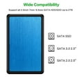 thumbnail image 3 of AOOOWER 2.5inch External Case SATA3.0 2.0 to USB Adapter Hard Drive Enclosure for SSD, 3 of 10