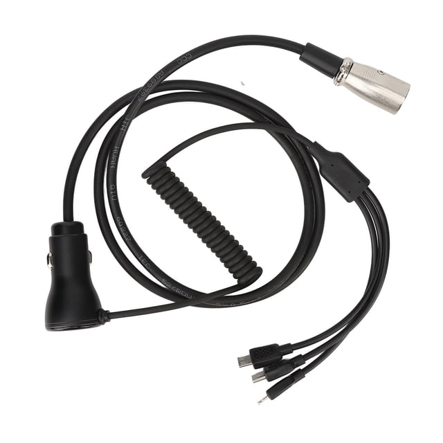 Cable De Carga Para Silla De Ruedas, Rendimiento Estable 3 En 1 Cable De Carga USB Para Silla De Ruedas Multifuncional Para Exteriores Para Scooter Eléctrico
