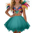 thumbnail image 4 of RMGVDSD Candy Color Tutu Skirt For Girls Performance Dance Ballet Layered Party Wear Tulle Fluffy Tutu Skirt Princess Pettiskirt Fashion 3-8 Years, 4 of 4