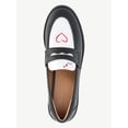 thumbnail image 5 of Free Assembly Women's Slip On Faux Leather Heart Loafers, 5 of 7