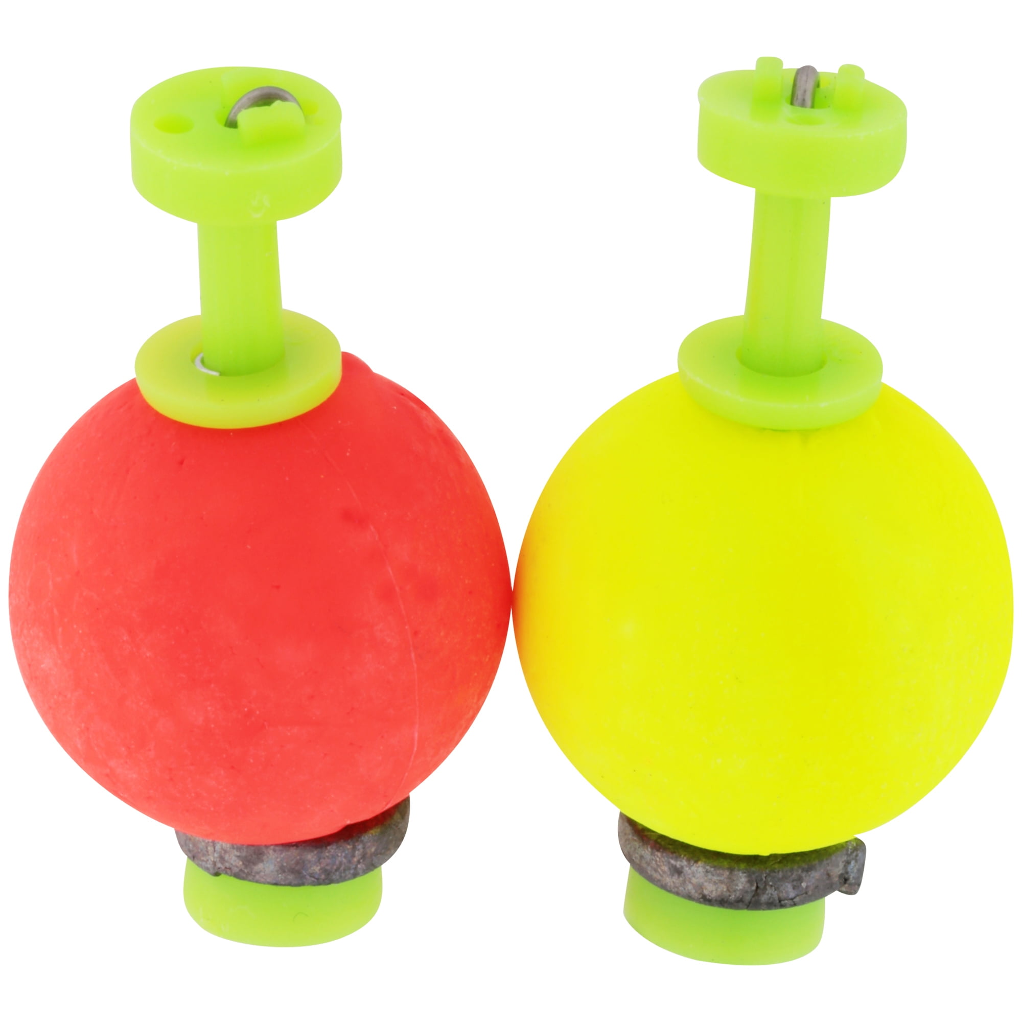 12 1 inch" FISHING BOBBERS Round Weighted Floats Flo Assorted Foam SNAP ON FLOAT 
