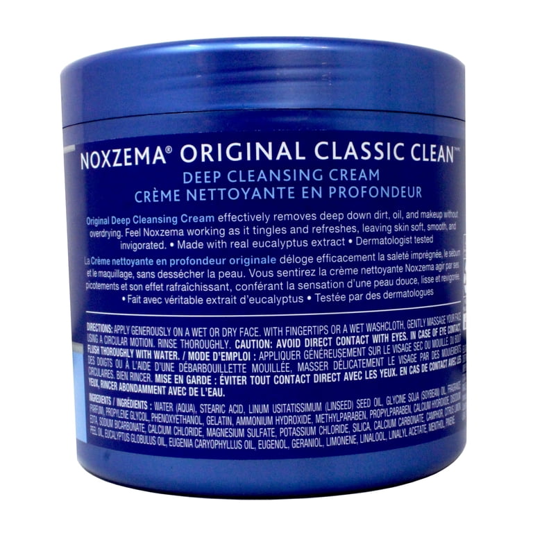 Noxzema, Deep Cleansing Cream, 12 oz, Made with Eucalyptus Extract