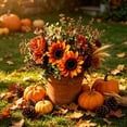 thumbnail image 4 of SLYNSHome Fall Sunflower Ground Stake, Artificial Autumn Floral Yard Decor for Thanksgiving, Harvest Pumpkin Patch Decoration, Halloween Outdoor Garden Ornament, 4 of 6