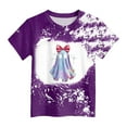 thumbnail image 4 of HCNTES Toddler Boy Girl Pumpkin Face Spooky Halloween T-Shirt Short Sleeve Kids Fun Tops(R284-Purple,11-12 Years), 4 of 4