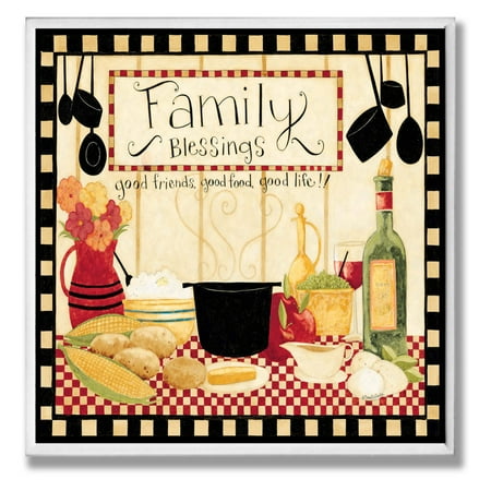 - The Stupell Home Decor Collection Family Blessings Dinner Table Wall Plaque
