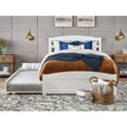 thumbnail image 3 of AFI Lit Grand Traditionnel en Bois Massif avec Lit Gigogne Simple Blanc, 3 of 16