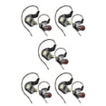 thumbnail image 1 of Sidaley Auricular con cable profesional de silicona tapa de oído botón de control auricular de alta interior al aire libre ver vídeo en la Negro 5piezas, 1 of 6