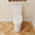 thumbnail image 5 of DV-1F0197 One Piece Toilet Modern Toilet, Fully Skirted Dual Flush Bathroom Toilets Standard Size White Toilet (Seat Included), 5 of 10