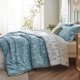 thumbnail image 4 of Juego de edredón Bedsure Queen Mineral Blue con 2 fundas de almohada, 4 of 7