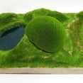 thumbnail image 4 of Bolas de musgo artificiales de media bola para manualidades de paisajismo, simulación realista, decoración de bolas de musgo para fiestas, bolas decorativas de musgo., 4 of 7