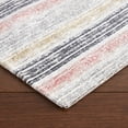 thumbnail image 6 of Martha Stewart Stella Ticking Stripe Slip-Resistant Kitchen Mat Runner, Gray/Yellow, 20"x50", 6 of 7