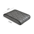 thumbnail image 3 of Universal Leather Car Armrest Pad - Memory Foam Center Console Cover for SUV/Truck - Waterproof & Non-Slip (13x8in, 5 Colors) Gray, 3 of 9