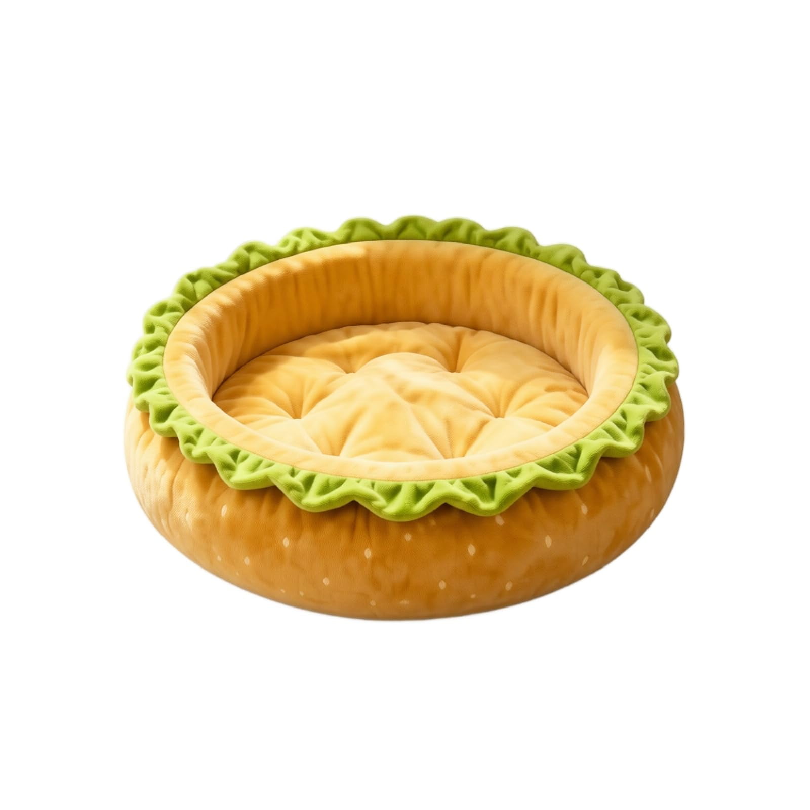 Burger Ball Pit Dog Bed Plush Hamburger Shaped Pet Bed Play Pit
