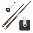 thumbnail image 1 of High Torque Clock Movement Mechanism Large Wall Quartz Clock Long Hands Walnut Wood DIY Repair Parts Replacement 28mm, 1 of 5