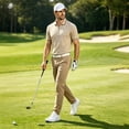 thumbnail image 3 of Fexilor Men's & Big Men’s Pique Polo Shirt Short Sleeve with Quarter-Zip Collar, Sizes S-3XL, 3 of 11