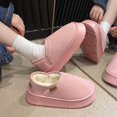 thumbnail image 3 of Zapatos cálidos de algodón con forro peludo Pallene para mujer, zapatos de plataforma de felpa antideslizantes a la moda para exteriores de invierno, cómodas zapatillas de algodón para el hogar, 3 of 4