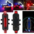 thumbnail image 5 of 2Pcs Waterproof USB Rechargeable Red LED Bike Tail Light Rear Light Bright Safety Warning Light Fits for Bike Road Bike Mountain Bike, 5 of 6