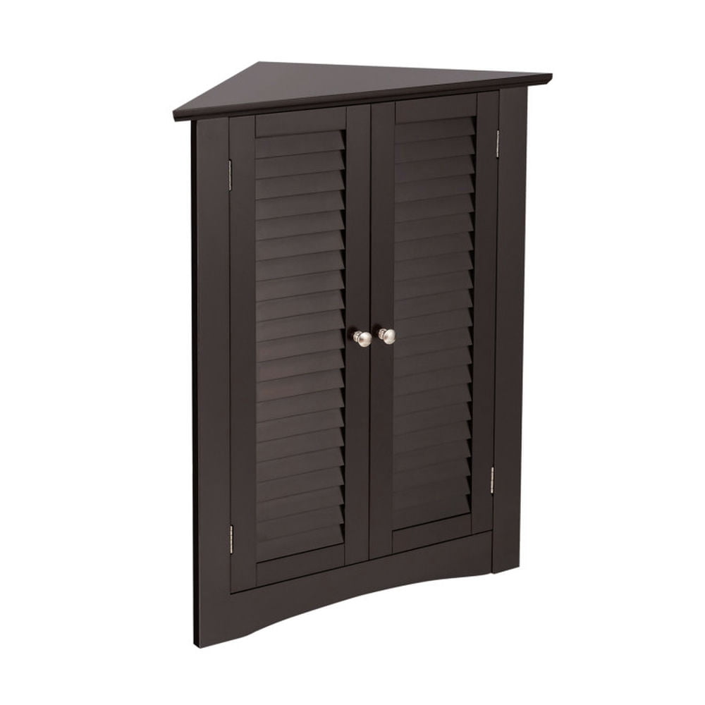 Finihen Bathroom Storage Cabinet, Bathroom Floor Cabinet, Bathroom Corner Storage Freestanding Floor Cabinet with Shutter Door, for Bathroom, Living Room, Bedroom, Kitchen, Brown Finihen Bathroom Storage Cabinet, Bathroom Floor Cabinet, Bathroom Corner Storage Freestanding Floor Cabinet with Shutter Door, for Bathroom, Living Room, Bedroom, Kitchen, Brown
