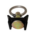 thumbnail image 4 of Paquete de 12 accesorios de perno único con riel en L negro con anillo redondo, 4 of 5