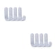 thumbnail image 3 of Bearachild 4 Uds. Ganchos para toallas de baño, colgadores de puerta de plástico, colgadores de pared autoadhesivos, estantes para sombreros, colgador de Gris 2piezas Bearachild CBP043421, 3 of 6