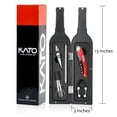 thumbnail image 7 of Kato Wine Bottle Opener Set 5 Pcs – Corkscrew, Stopper, Aerator Pourer, Foil Cutter, Sliver Glass Paint Marker With Free, 7 of 7