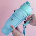 thumbnail image 5 of Bolsa de neopreno para transportar botellas de agua, funda de taza con correa de hombro ajustable, 40oz, 5 of 5
