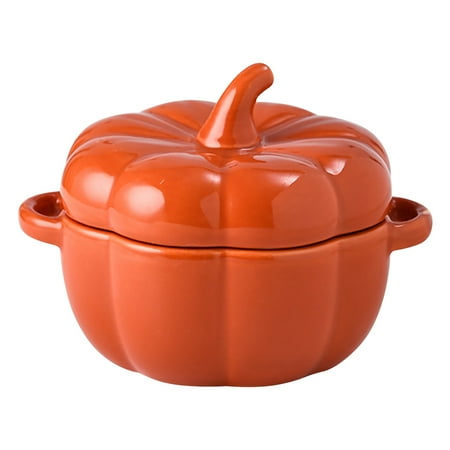 

Pumpkin Bowl Stewing Cup Soup Bowl With Handles Stewing Bowl Food Container Ceramic Bowl