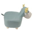 thumbnail image 4 of Animal Footstools, Lovely Giraffe Shape Soft Animal Shape Footstools Wood Legs  For Sitting For Girls Red,Blue, 4 of 8