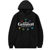 DraggmePartty Anime Genshin Impact Hoodie Print Unisex Pullover Clothes