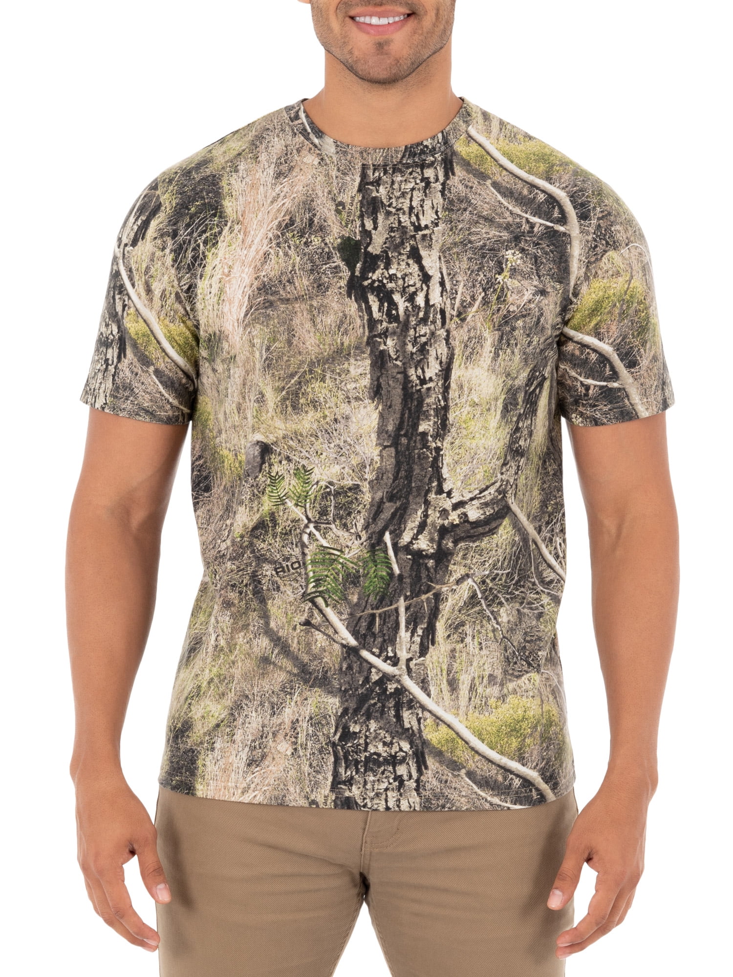 yellow shirt with camo pants