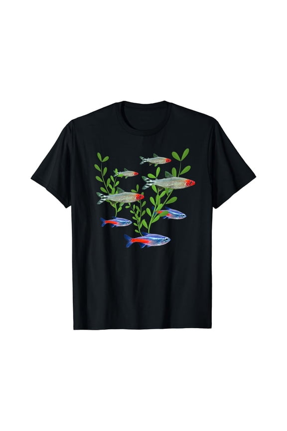 Tetras Aquarium Neon Tetras Rummy Nose Tetras Fish Gift T-Shirt, Unisex T-Shirt