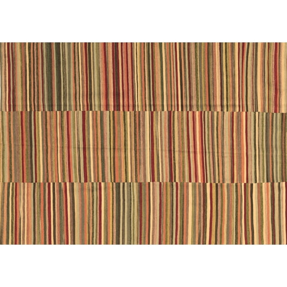 Ahgly Company Indoor Rectangle Southwestern Brown Country Area Rugs, 7' x 10'