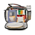 thumbnail image 2 of Insulated Lunch Bag 6L Leak-Proof Lunch Box with Shoulder Strap Multiple Pockets Lunch Tote Cute Snails and Mushrooms, 2 of 9