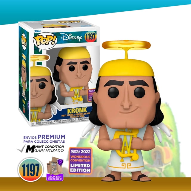 Funko Pop Kronk #1197 Locuras Del Emperador Exclusivo Figura Original Funko Kronk Angel Wondrous Convention 2022