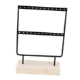 thumbnail image 4 of Estante de hierro para pendientes, estante para joyería, soporte para collar, pendientes, organizador Pequeño negro Cola Rack de joyería de pendiente de hierro, 4 of 7
