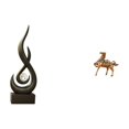 thumbnail image 1 of Estatua abstracta de resina, figura de arte moderno, escultura vintage, adorno artesanal para sala de estar, oficina, dormitorio, estante, armario, de, 1 of 8