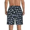 thumbnail image 3 of Disketp Men'S Swim Trunks Hawaiian Breathable Surf Beach Swimsuits Mesh Lining Beach Shorts With Pockets-Gothic Skull, 3 of 9
