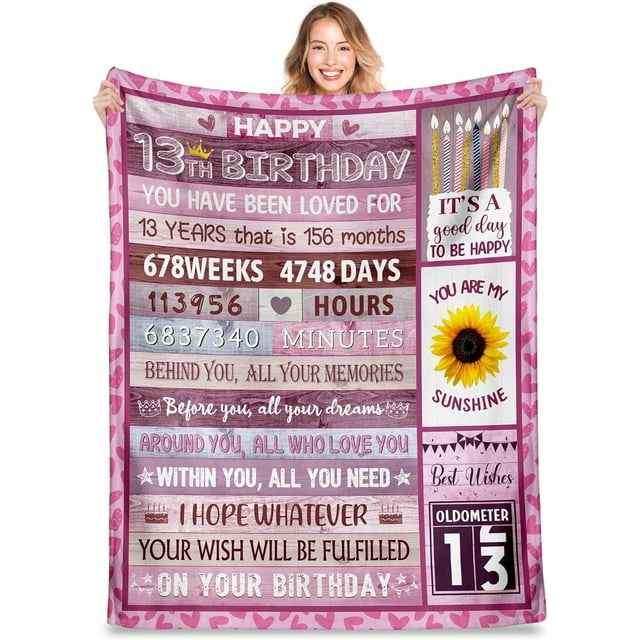 LHSHID 21st Birthday Gifts Blanket Flannel Soft and Comfortable Anti static Bed Sofa Blanket 50x60in