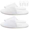 thumbnail image 2 of BRIGHTFUFU 5 pares de zapatillas desechables zapatillas de spa hotel hotel zapatillas para mujeres hombres, 2 of 7