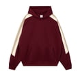 thumbnail image 4 of Chandail à Capuchon Épais à Enfiler avec Manches Raglan pour Mode Urbaine Décontractée, 4 of 8
