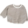 thumbnail image 2 of Camiseta de manga larga a rayas de otoño para bebés y niños recién nacidos, ropa térmica para niños pequeños, 2 of 5