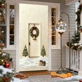 thumbnail image 5 of ToyKingdee Christmas Gingerbread Door Cover Window Banner Front Door Porch Sign Village Displays Christmas Indoor Outdoor Decor Holiday Winter House Decoration, 5 of 6