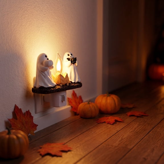 Halloween Decoration Indoor Outdoor Clearance Under $5.00! Thanksgiving Fall Decorations for Home, Halloween Ghost Witch Night Light Cute Ghost Flashing Funny Ornament