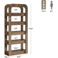 thumbnail image 5 of 70.9-Inch Tall Industrial 5-Tier Bookshelf, Open Shelf Storage Unit for Home Office, Living Room, Bedroom - Multi-Purpose Shelving, 5 of 7