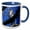 Blue/White, variant on 3drose, Photo of a Red-tailed Hawk Hiding in a Tree Waiting for Its Next Meal., 15oz Mug